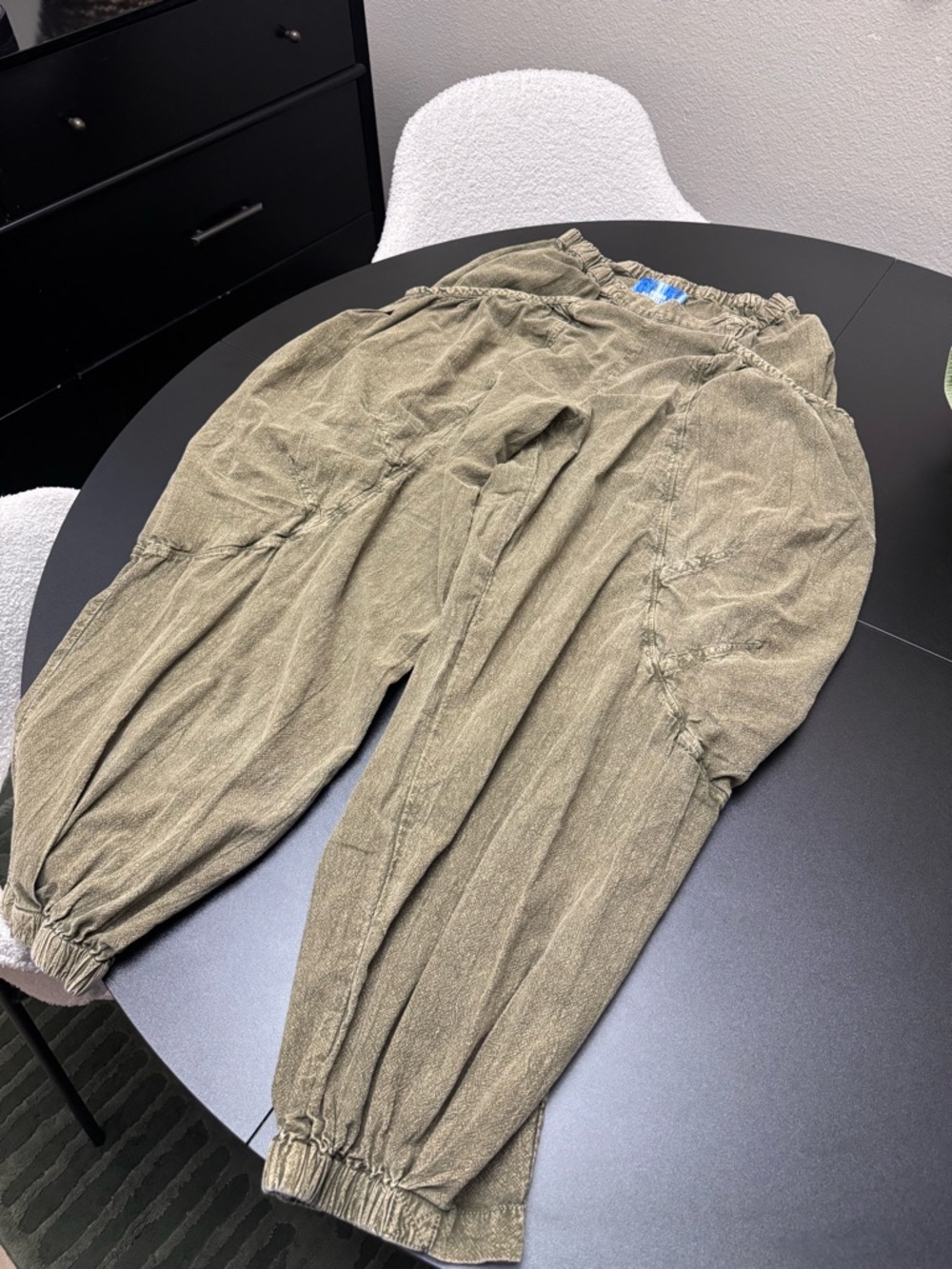 Urban Outfitters Olive Drawstring Waist Pants